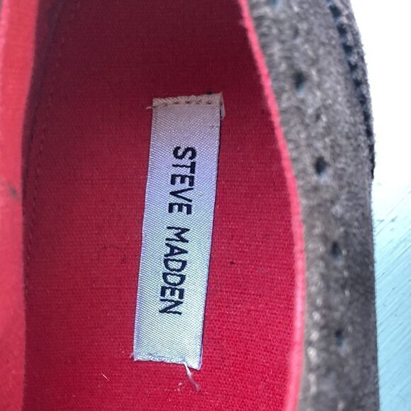 Steve Madden Kikstart Brown Suede Wingtip Oxfords Steve Madden Men’s 10 - Picture 4 of 9